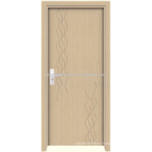 Interior de PVC madera puerta JKD-M687 Interior puerta del MDF con lámina de PVC